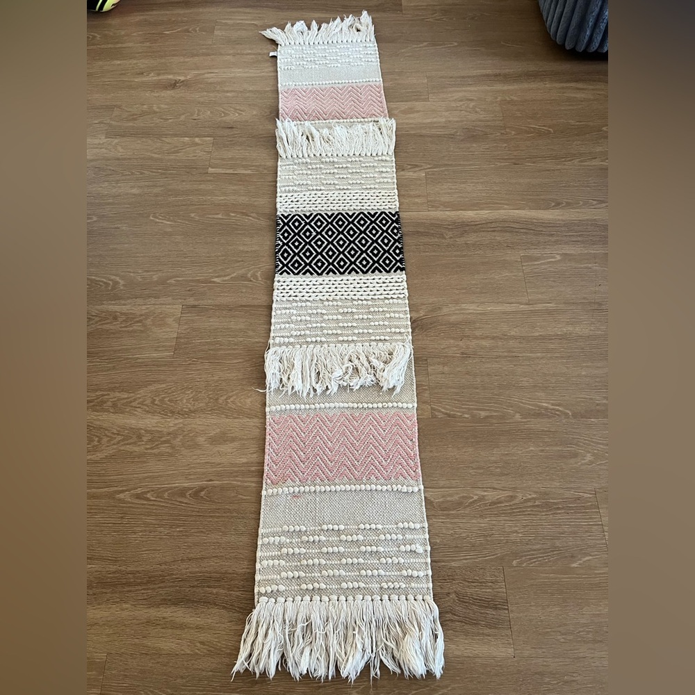 Hobby Lobby Woven Table Runner with Fringe